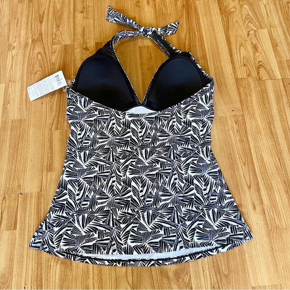 Profile by Gottex Women's Bohemian Gypsy Floral Print Halter Swim Tankini Top